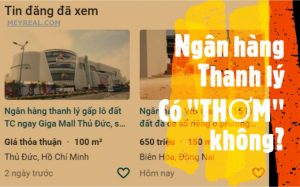 BẤT ĐỘNG SẢN NGÂN HÀNG THANH LÝ