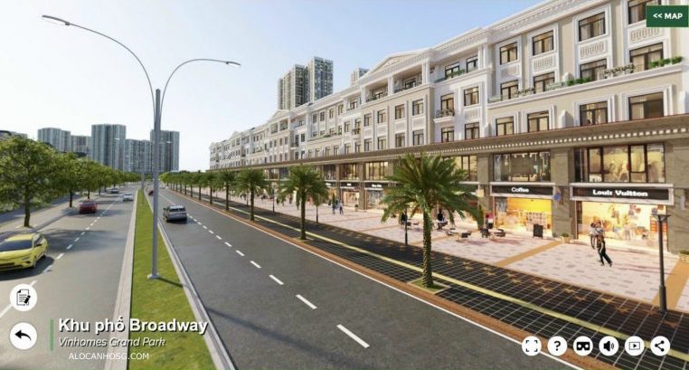 shop tmdv nhà phố thương mại dịch vụ Broadway