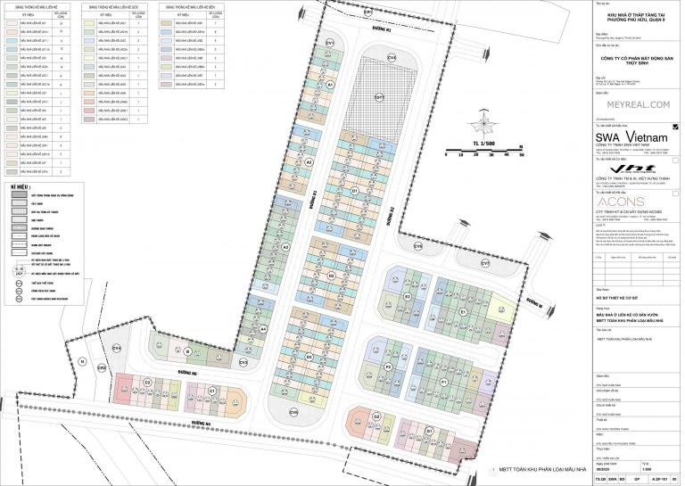 mặt bằng tổng thể the classia