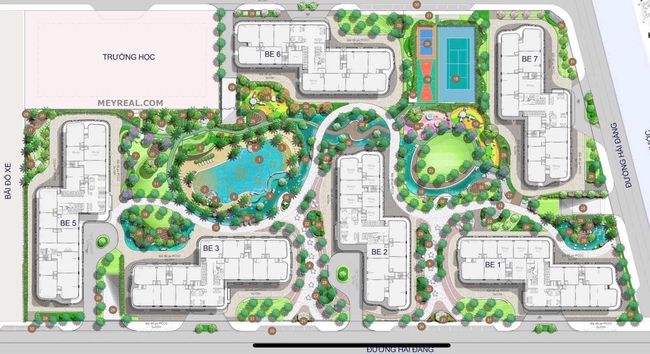 mặt bằng The Beverly Resort