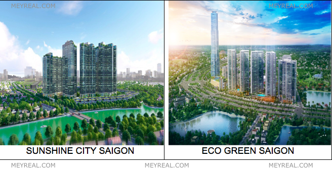 Phân tích đánh giá căn hộ Eco Green và Sunshine City Sài Gòn chi tiết