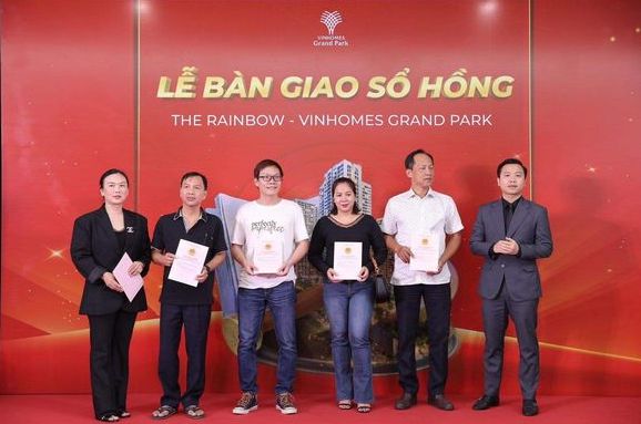 sổ hồng the rainbown vinhomes grand park