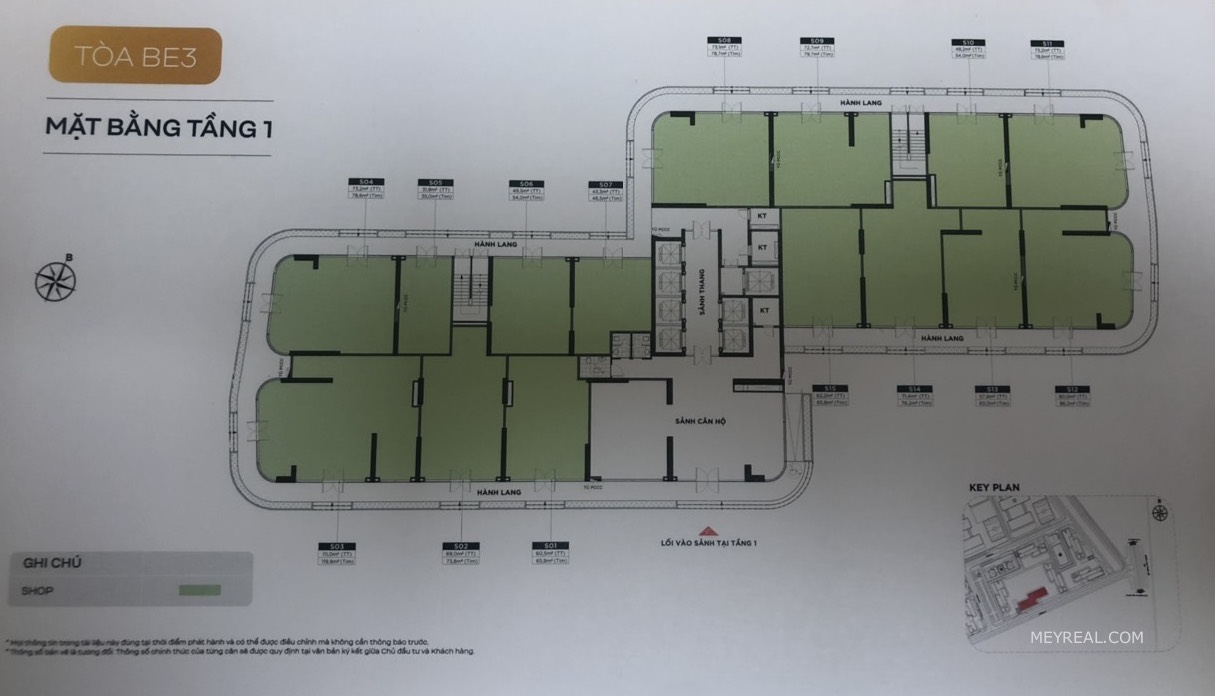 MẶT BẰNG SHOP BEVERLY BE3