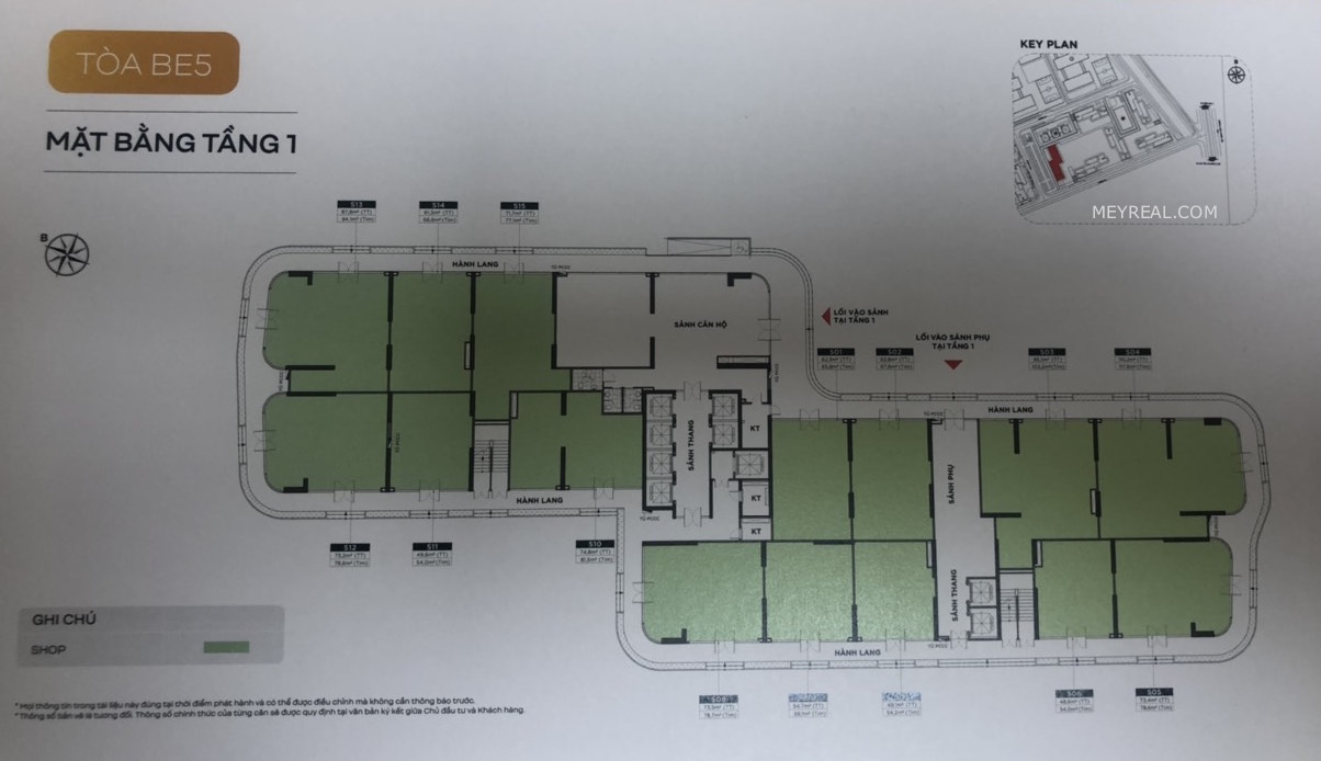 MẶT BẰNG SHOP BEVERLY BE5