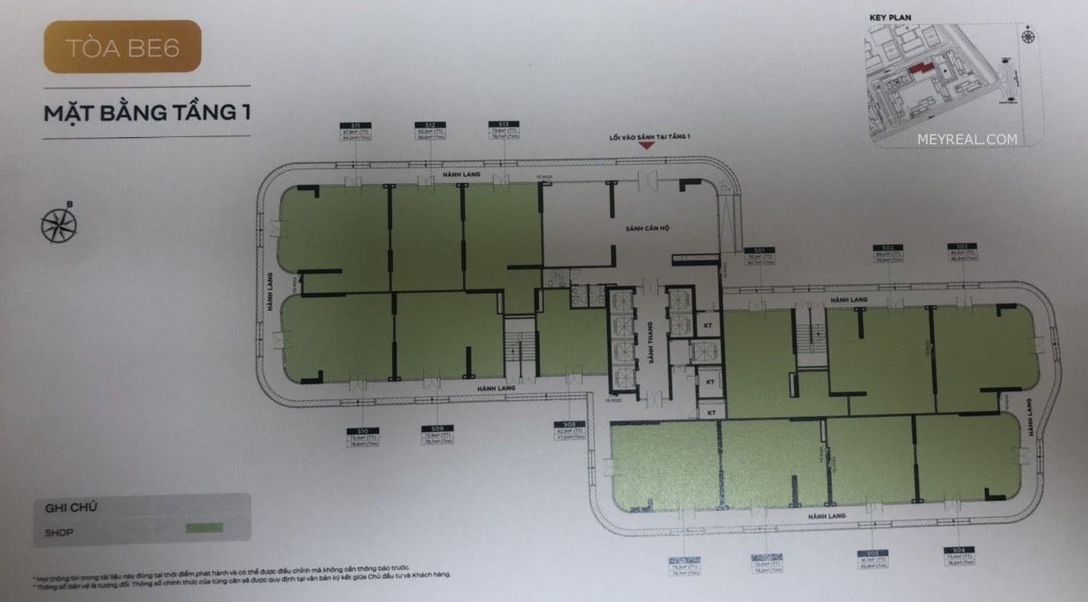 MẶT BẰNG SHOP BEVERLY BE6