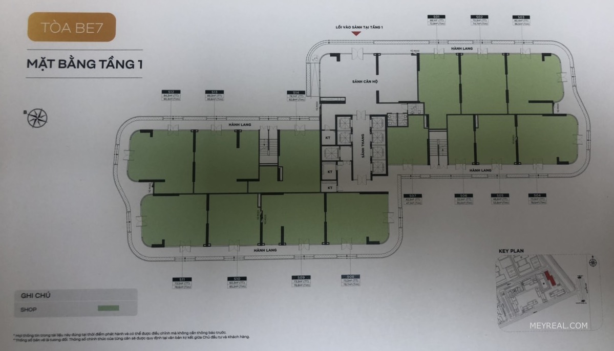 MẶT BẰNG SHOP BEVERLY BE7