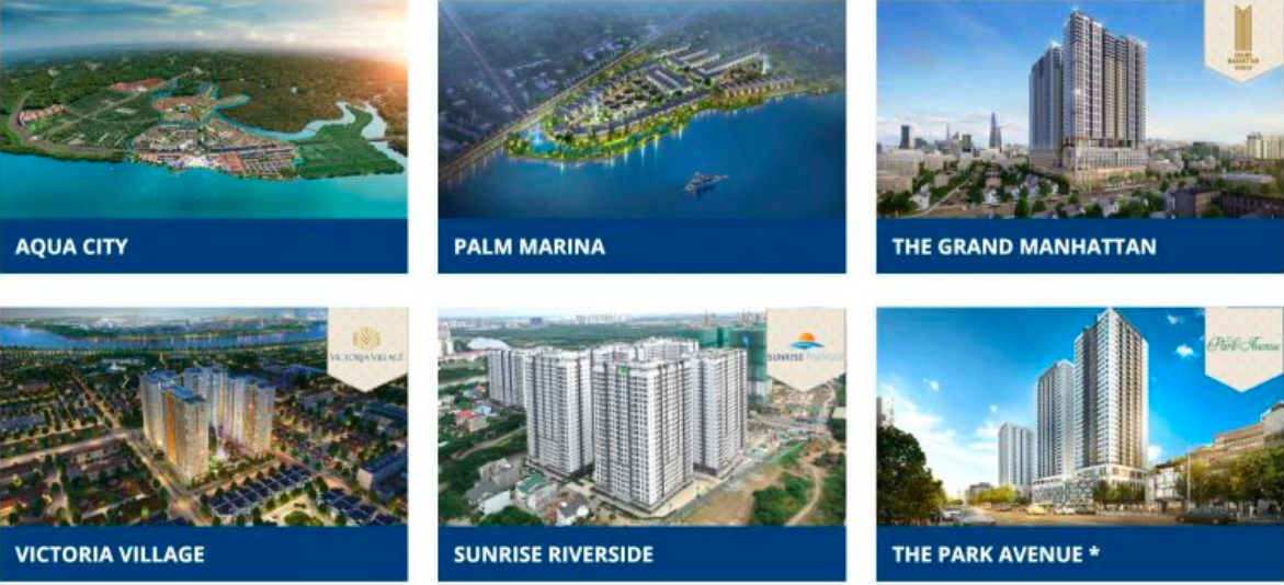 các dự án BĐS Novaland