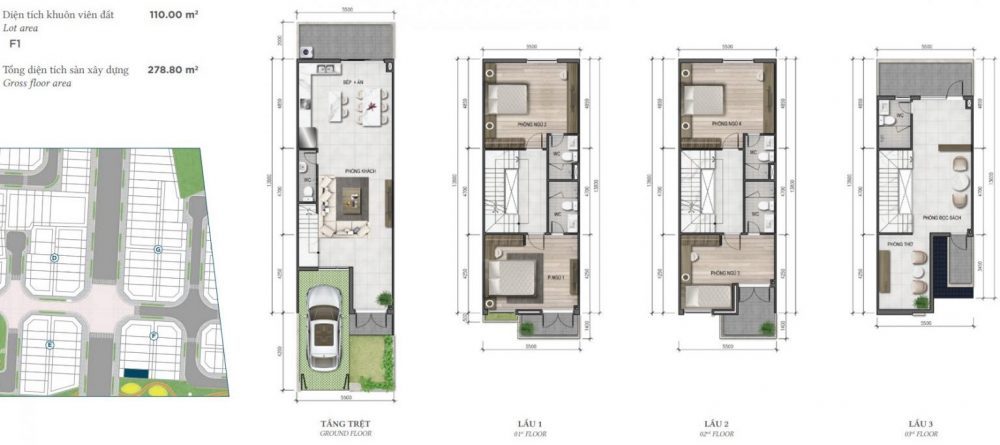 thiết kế nhà phố The Classia