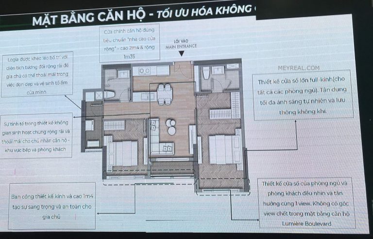 chi tiết Thiết kế căn hộ Lumiere Boulevard