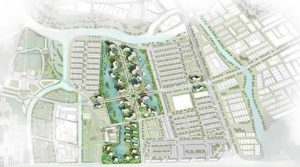 mặt bằng thiết kế nhà phố the global city