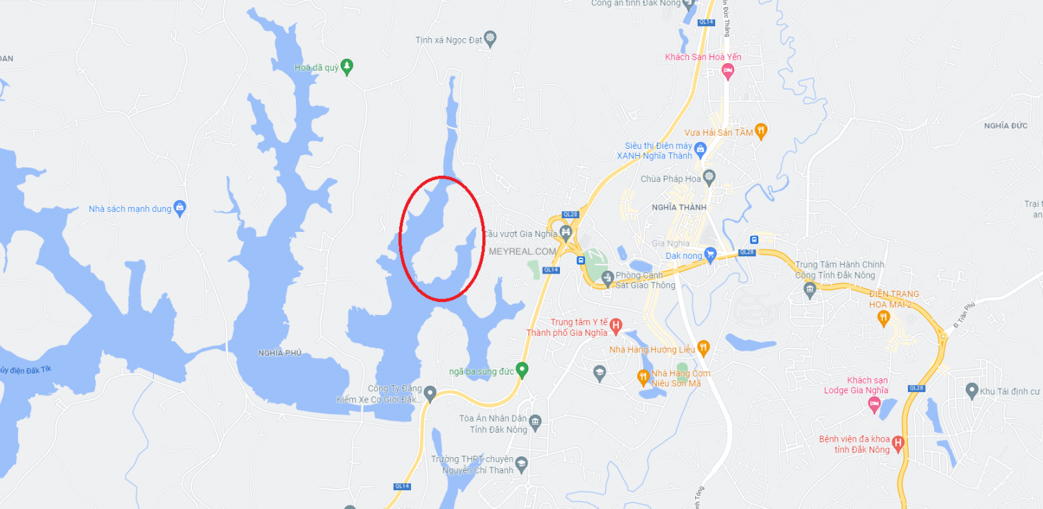 vị trí dự án Helios Village Gia Nghĩa