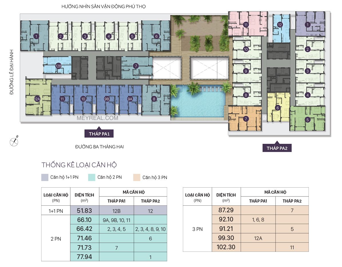 MẶT BẰNG THE PARK AVENUE