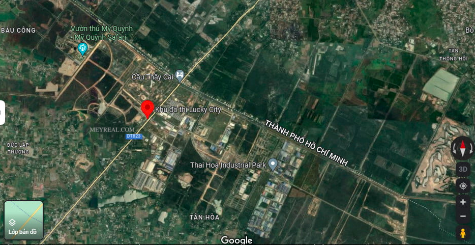 bản đồ địa điểm Vị trí Lucky City