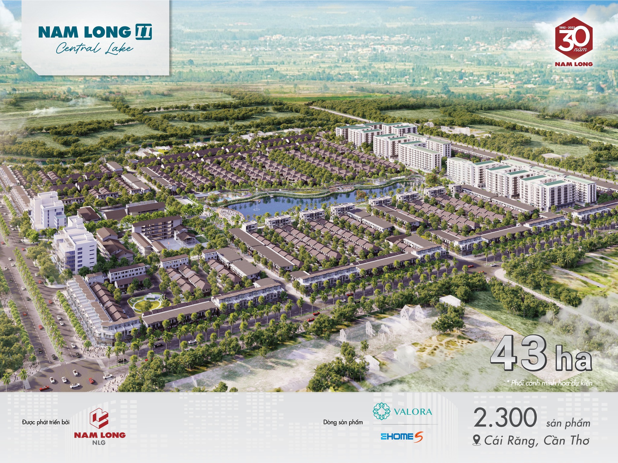 Dự án CENTRAL LAKE – Nam Long Cần Thơ II: