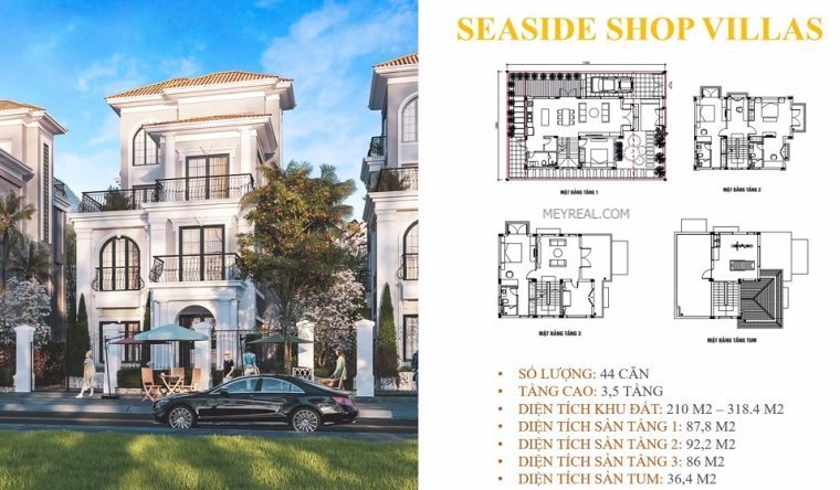 Layout Seaside Shop Villas New Vegas Hà Tiên