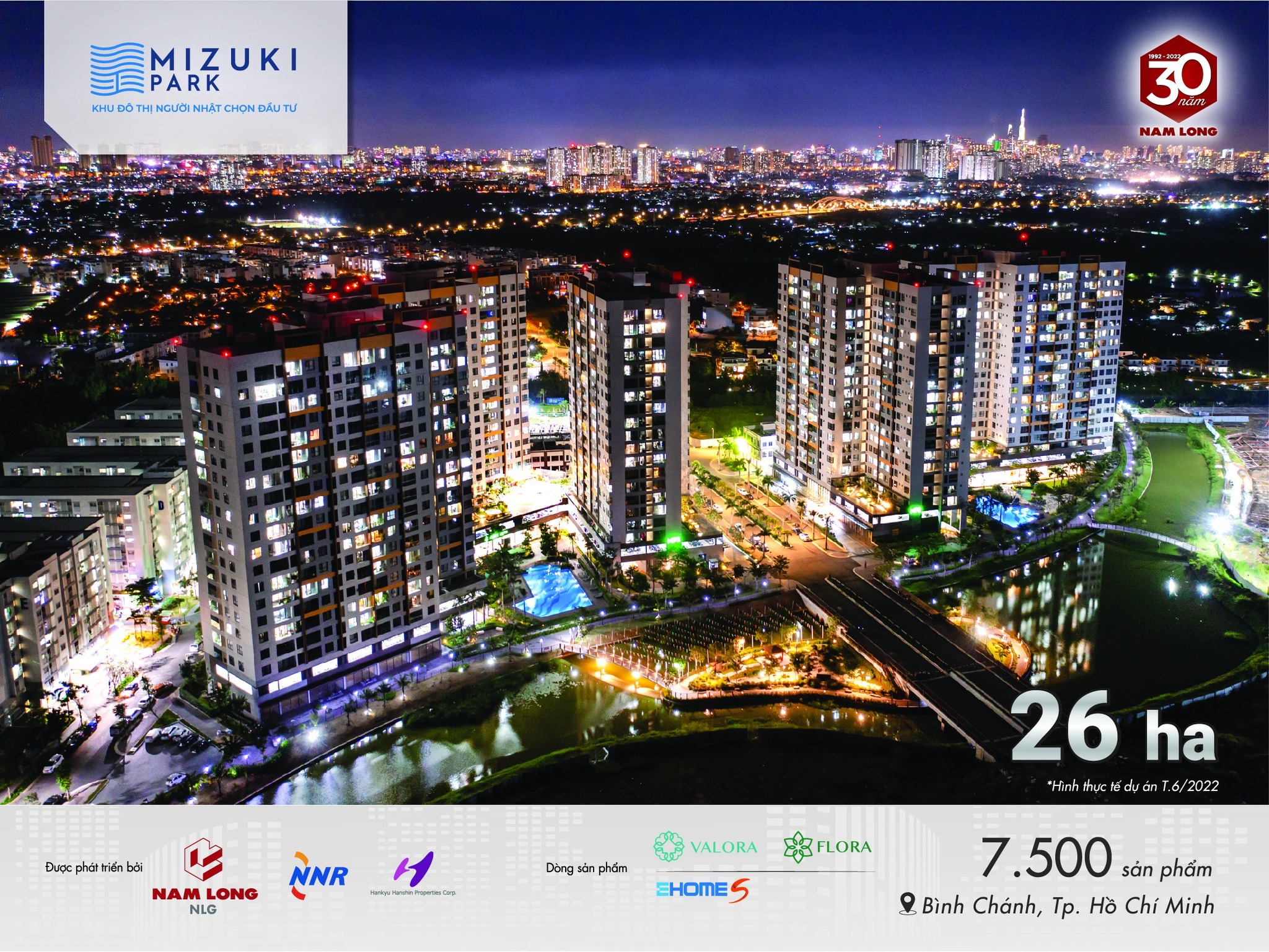 Nam Long Group hiện đang sở hữu 650 hecta đất sạch tại Thành phố Hồ Chí Minh, Long An, Đồng Nai, Cần Thơ; Hải Phòng; đứng thứ 2 tại thị trường Việt Nam về quỹ đất dành cho phát triển khu đô thị và nhà ở.