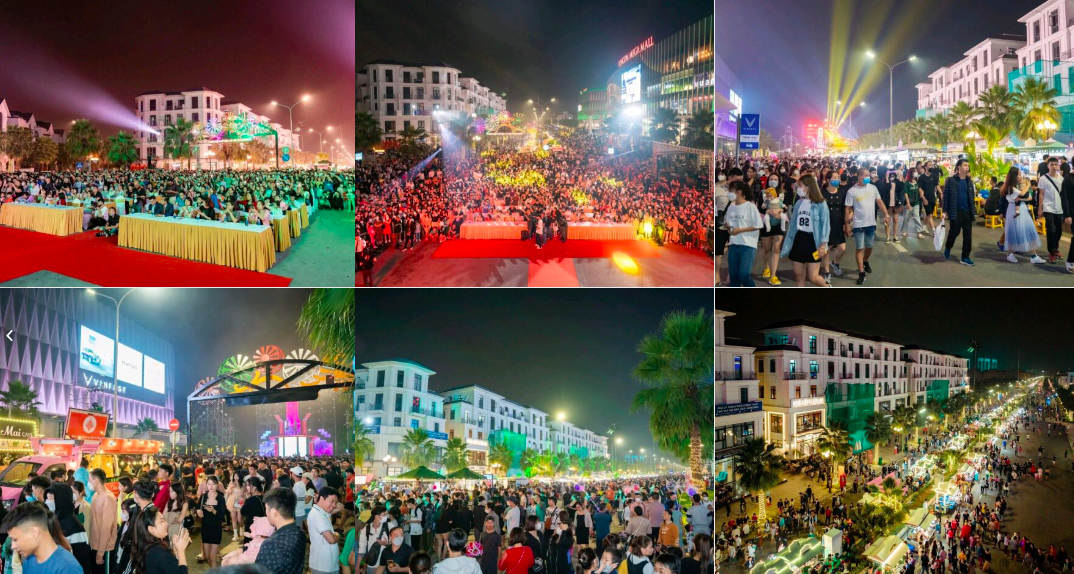 Hoạt động kinh doanh chợ đêm Vinhomes