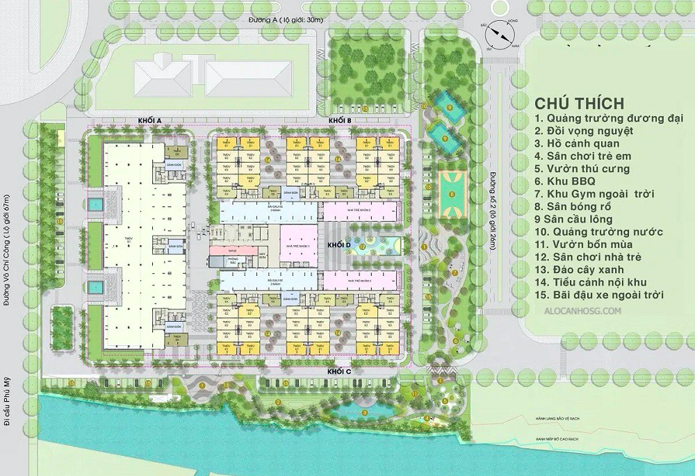 MẶT BẰNG TIỆN ÍCH THỦ THIÊM GREEN HOUSE