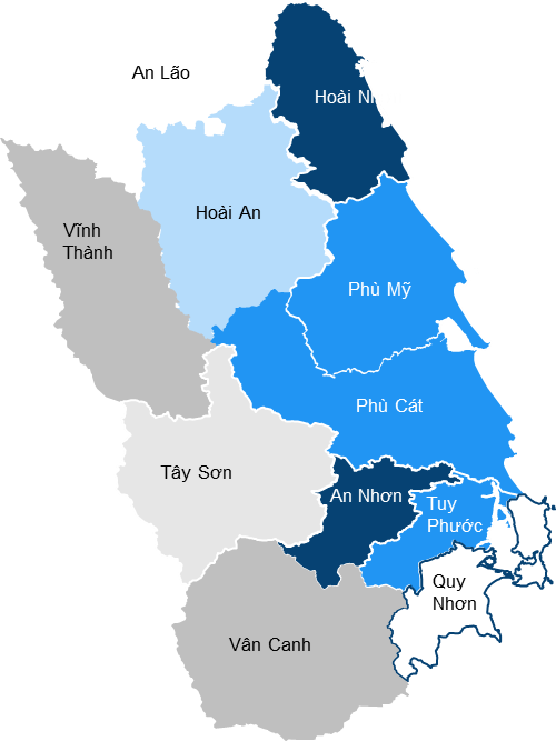 bản đồ tỉnh bình định