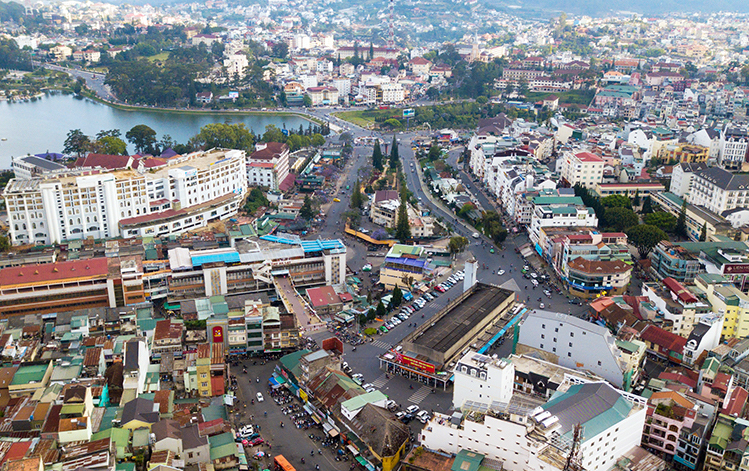 trung tâm thành phố Đà Lạt