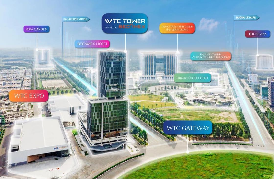 WTC Tower thuộc TTTM Thế giới Thành phố mới Bình Dương