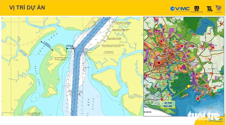quy hoạch vị trí Dự án Cảng trung chuyển Container quốc tế Cần Giờ (TP.HCM)