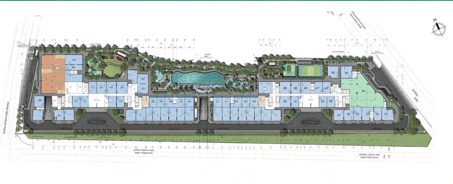 Mặt bằng căn hộ The Emerald Garden View Lê Phong