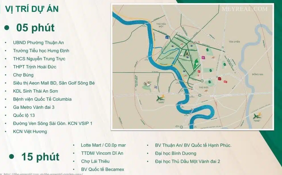 Vị trí và liên kế vùng của The Emerald Garden View