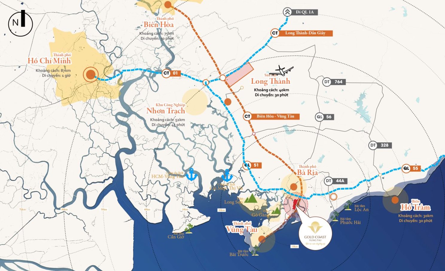 VỊ TRÍ DỰ ÁN GOLD COAST 